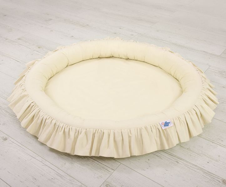 Gniazdko z falbanką - kremowy zdjęcie 5