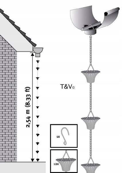 Zbiornik AQUACAN 360 l + łańcuch, podstawa | Grafit, Pojemność: 360 l, Wymiary 72x80x120 cm, Kolor Grafit, Waterform, Prosperplast zdjęcie 10