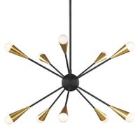 Industrialna LAMPA wisząca Jax FE-JAX10-MB Elstead FEISS metalowa OPRAWA loftowy ZWIS pająk sticks explosion mosiądz czarny