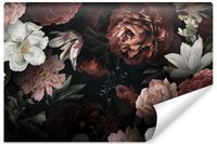 Fototapeta Do Jadalni KWIATY Piwonie Róże Styl Glamour 368cm x 254cm
