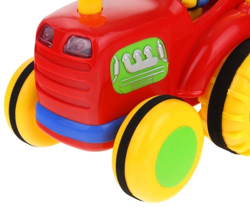 Interaktywny Traktor Przyczepka Dźwięki Farmer na Arena.pl