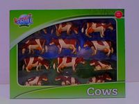 Krowy 12szt brazowo-biale 571968 81000.