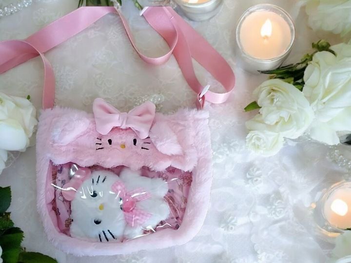 Torebka z Uroczym breloczkiem pluszowym Hello Kitty DZIECIĘCA MŁODZIEŻOWA zdjęcie 6