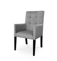 Fotel CAROL / szary / noga czarna / R91