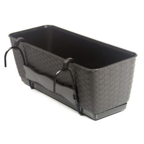 Doniczka balkonowa DRL500PW z podstawką | Umbra na Arena.pl