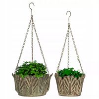 Doniczka metal beżowy Skandi.pl 29 cm x 29 x 16 cm
