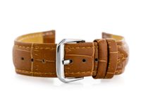 Pasek skórzany do zegarka W102L brąz - 22mm +TELESKOPY