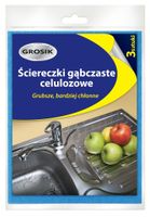 Sarantis Jan Niezbędny Grosik Ściereczki Gąbczaste Celulozowe 3 sztuki