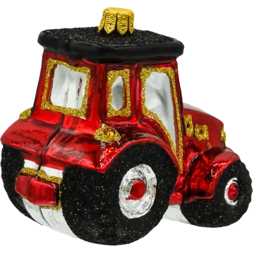 Bombka choinkowa szklana: Traktor na Arena.pl