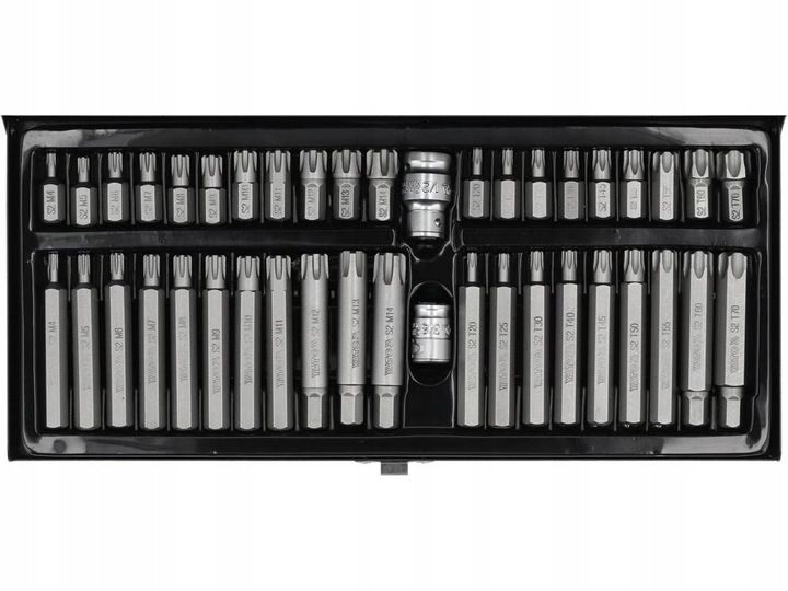 YATO ZESTAW KOŃCÓWEK RIBE TORX SECURITY 42el. BITY zdjęcie 2