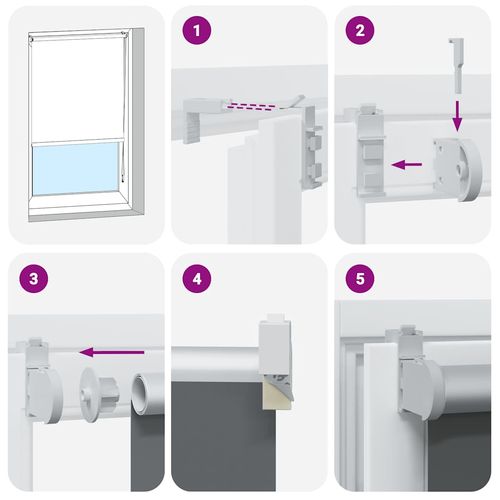 Roleta zaciemniająca Off White 120x230 cm Szerokość tkaniny na Arena.pl