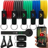 ZESTAW 5 GUM OPOROWYCH DO ĆWICZEŃ GUMY FITNESS BANDS EKSPANDER ALPHA