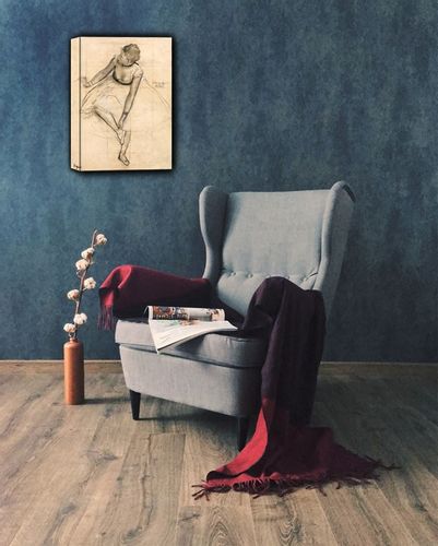 Dancer Adjusting Her Slipper, Edgar Degas - obraz na płótnie 70x100 cm na Arena.pl