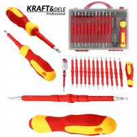 Zestaw Śrubokrętów Izolowanych Elektrycznych Dwustronny 14 Elem. Kraft&Dele