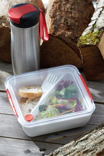 Pojemnik na lunch DELICIOUS, biały, czerwony na Arena.pl