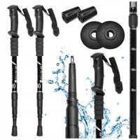 KIJE TREKKINGOWE KIJKI NORDIC WALKING CHODZENIA SKŁADANE REGULOWANE GÓRY 2x