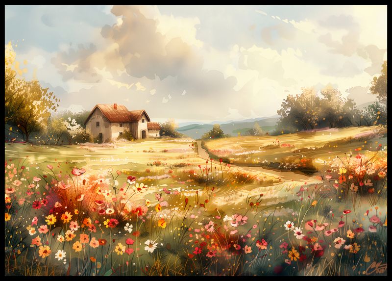 Plakat 84x59,5cm Sielski Domek zdjęcie 2