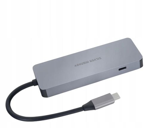 Silver Monkey Adapter USB-C - HDMI, 3xUSB, USB-C, PD 100W na Arena.pl