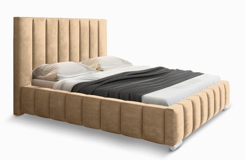 Łóżko tapicerowane z pojemnikiem na pościel Mia 160x200 na Arena.pl