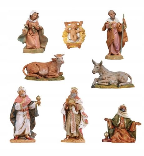 FIGURY DO SZOPKI BOŻONARODZENIOWEJ ŚWIĄTE ORYGINALNE FONTANINI 8 SZTUK 12CM na Arena.pl