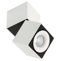 Spot LAMPA sufitowa SEVILLA SQUARE CEILING SLC7562/28W 4000K WH+BL Italux regulowana OPRAWA LED 28W reflektorek biały czarny