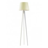 Lampa podłogowa CURACAO abażur ecru stelaż biały