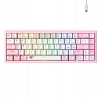 2 x Klawiatura mechaniczna Havit KB874L RGB z przełącznikami mechanicznymi