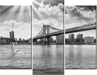 90CM 70 ZEGAR 3 ELEM BROOKLYN NOWY JORK SCIENNY DRUK