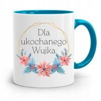 Kubek Błękitny Prezent Dla Wujka Ukochanego Wujka Z Nadrukiem Ze Zdjęciem
