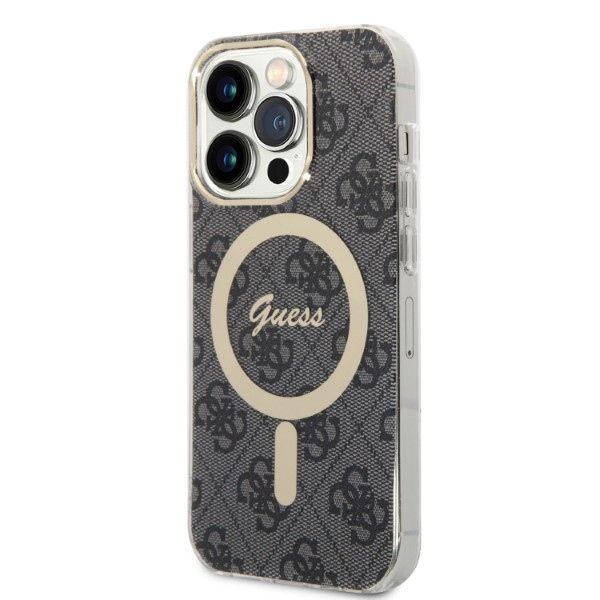 Etui Guess do iPhone 14 Pro Max, Czarny, MagSafe zdjęcie 2