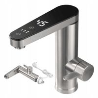 Przepływowy PODGRZEWACZ wody KRAN bateria stojąca WYŚWIETLACZ dotyk panel