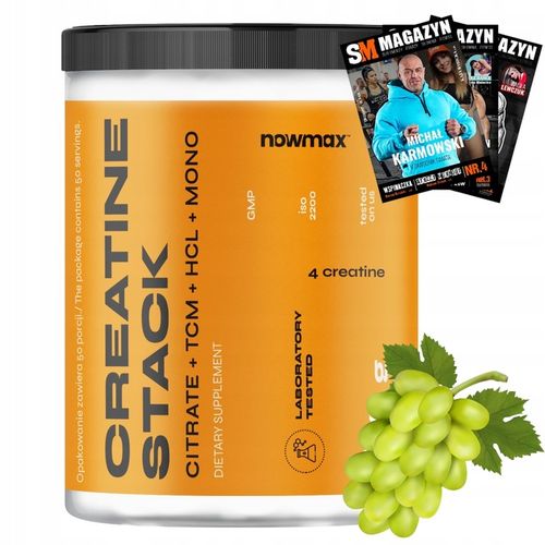 nowmax CREATINE STACK 500g KREATYNA HCL TCM MONO na Arena.pl
