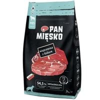 sucha karma dla psa wieprzowina z dzikiem pan mięsko hipoalergiczna m 3 kg