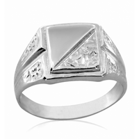 SREBRNY SYGNET Z ORNAMENTAMI PRÓBA SREBRA 925 GRAWER GRATIS