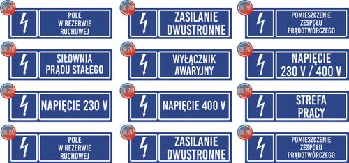 Tabliczka informacyjna - Transformator 1000 KVA grawer piktogram 20x6 cm na Arena.pl