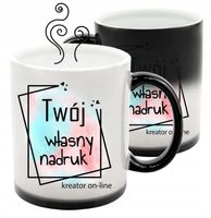 MAGICZNY FOTO KUBEK Z TWOIM WŁASNYM DOWOLNYM NADRUKIEM ZDJĘCIEM NA PREZENT