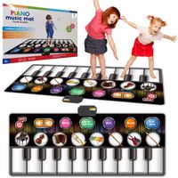 DUŻA MATA MUZYCZNA 148X60 cm do TAŃCZENIA dla dzieci PIANINKO NAGRYWA XXL
