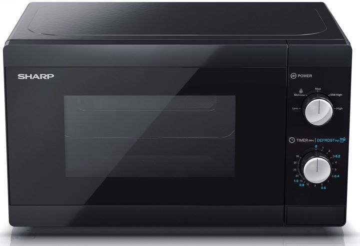 Kuchenka mikrofalowa wolnostojąca SHARP 800W 20L czarna zdjęcie 15