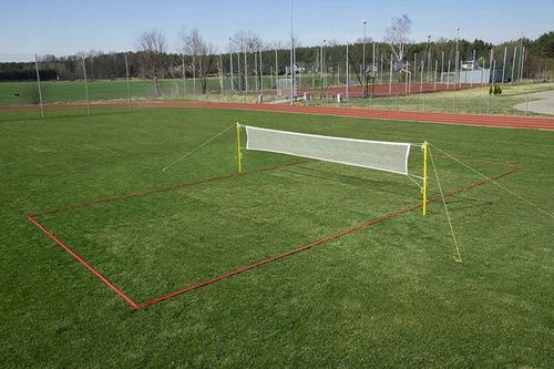 Zestaw do Badmintona SŁUPKI skł. + SIATKA + LINIE na Arena.pl