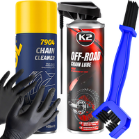 K2 SMAR MANNOL ZMYWACZ SZCZOTKA DO ŁANCUCHÓW MOTOCYKLOWYCH ROWEROWYCH RĘKAW