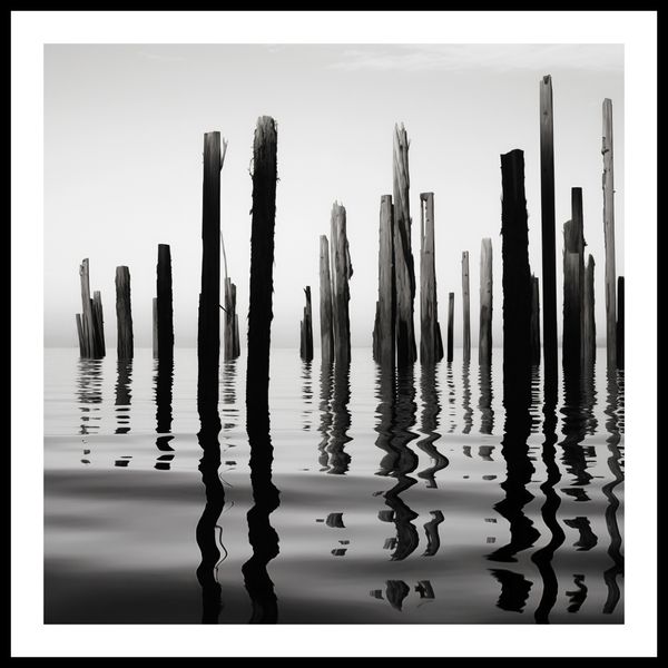 Plakat 80x80cm Refleksje Nad Wodą zdjęcie 3