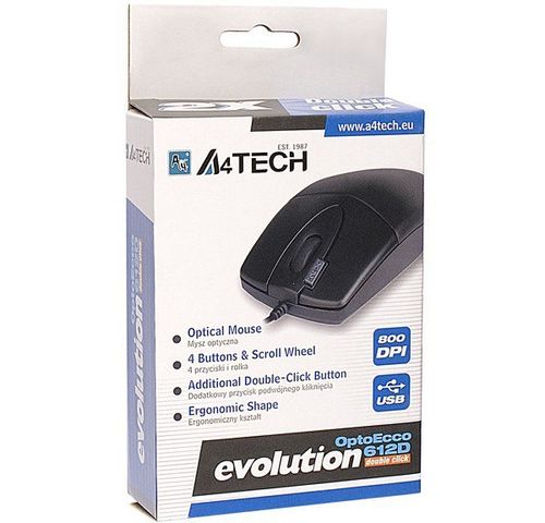 Mysz A4TECH EVO Opto Ecco 612D Black USB A4TMYS30398 na Arena.pl