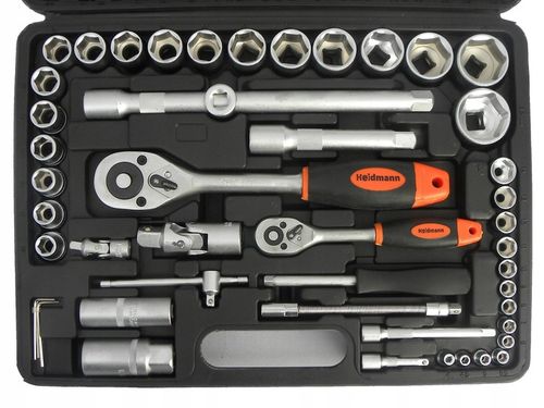 ZESTAW NARZĘDZI KLUCZY NASADOWYCH NASADKI I BITY 94 EL. 1/2" 1/4" 10-32 na Arena.pl