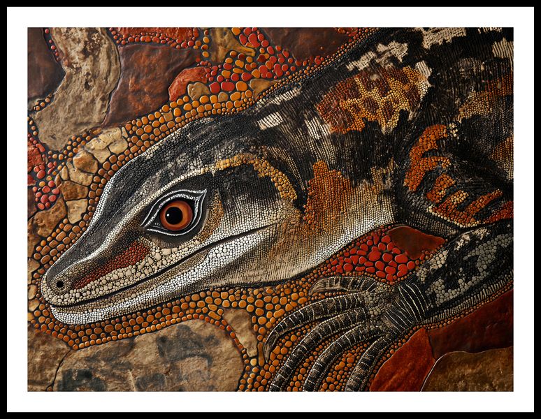 Plakat 80x60cm Oko Jaszczurki zdjęcie 3
