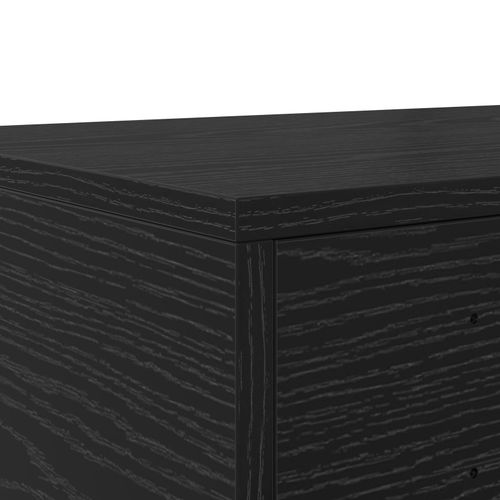 Szuflady do łóżka  Czarny 140x36,5x16,5 cm z drewna inżynieryjnego na Arena.pl