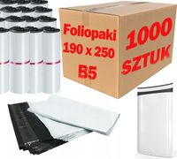 foliopaki kurierskie białe b5 190x250mm - 1000 szt.