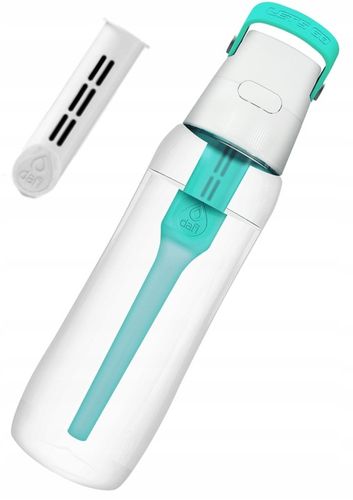 Bidon Butelka filtrująca wodę Dafi Solid 0,7 turkus + szczoteczka do mycia na Arena.pl