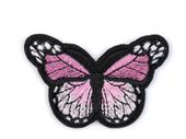 Naprasowanka motyl różowy 4,5x6,8 cm