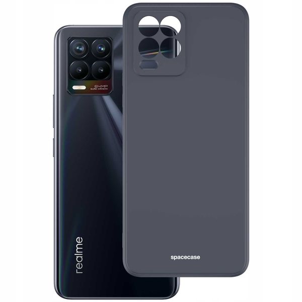 Spacecase Silicone Case Realme 8/8 Pro Black zdjęcie 2