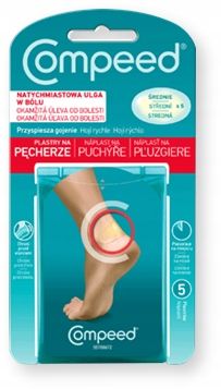 COMPEED Plastry na pęcherze średnie 5szt. zdjęcie 1